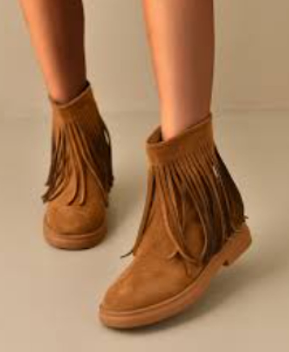 kate spade Shoes - Kate Spade Boots Betsie Too Fringe Suede Ankle Bootie WMNS 7.5 Camel Brown